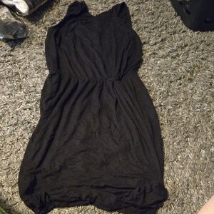 Three Dots Classic Black Mini Dress